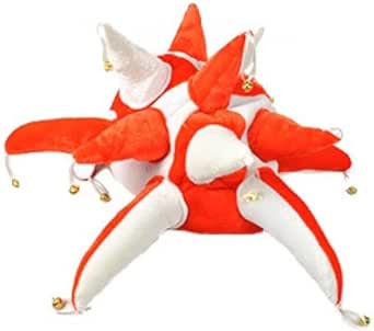 Orange and White Jester Hat Su...