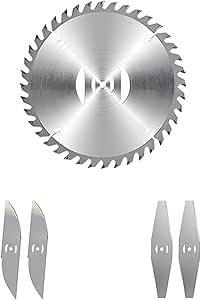 5 Pcs Grass Trimmer Blades Gar...