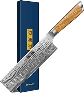 HOSHANHO Damascus Nakiri Knife...