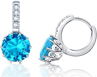 VONSSY Gemstone Drop Dangle Ea...