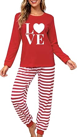Valentines Pjs Womens Valentin...