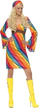 Smiffys Rainbow Hippie Costume...