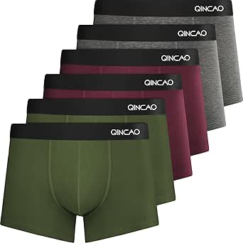 QINCAO Boxer Shorts Mens 6 Pac...