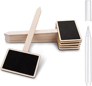 20PCS Wooden Plant Labels T-Ty...