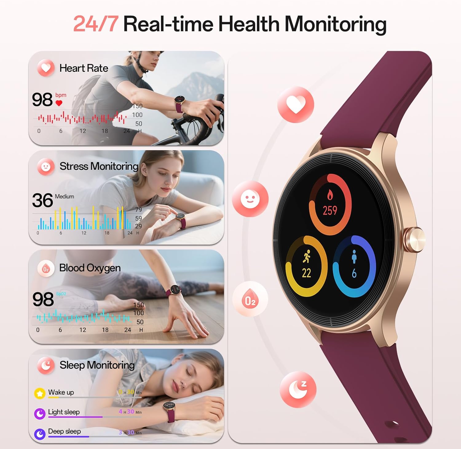 Smart Watches for Men Women, 1...