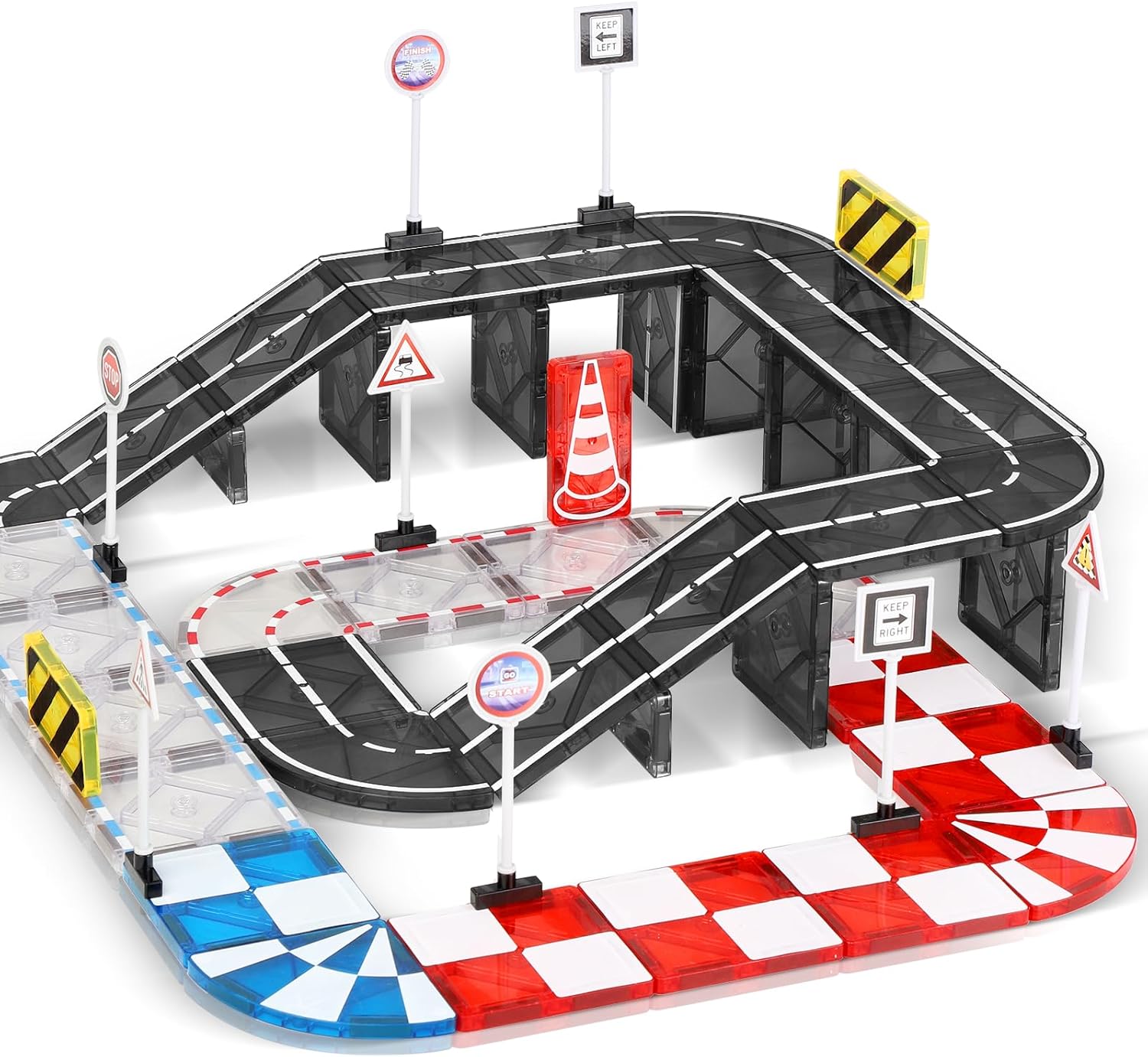 Magnetic Tiles Road Set, STEM...
