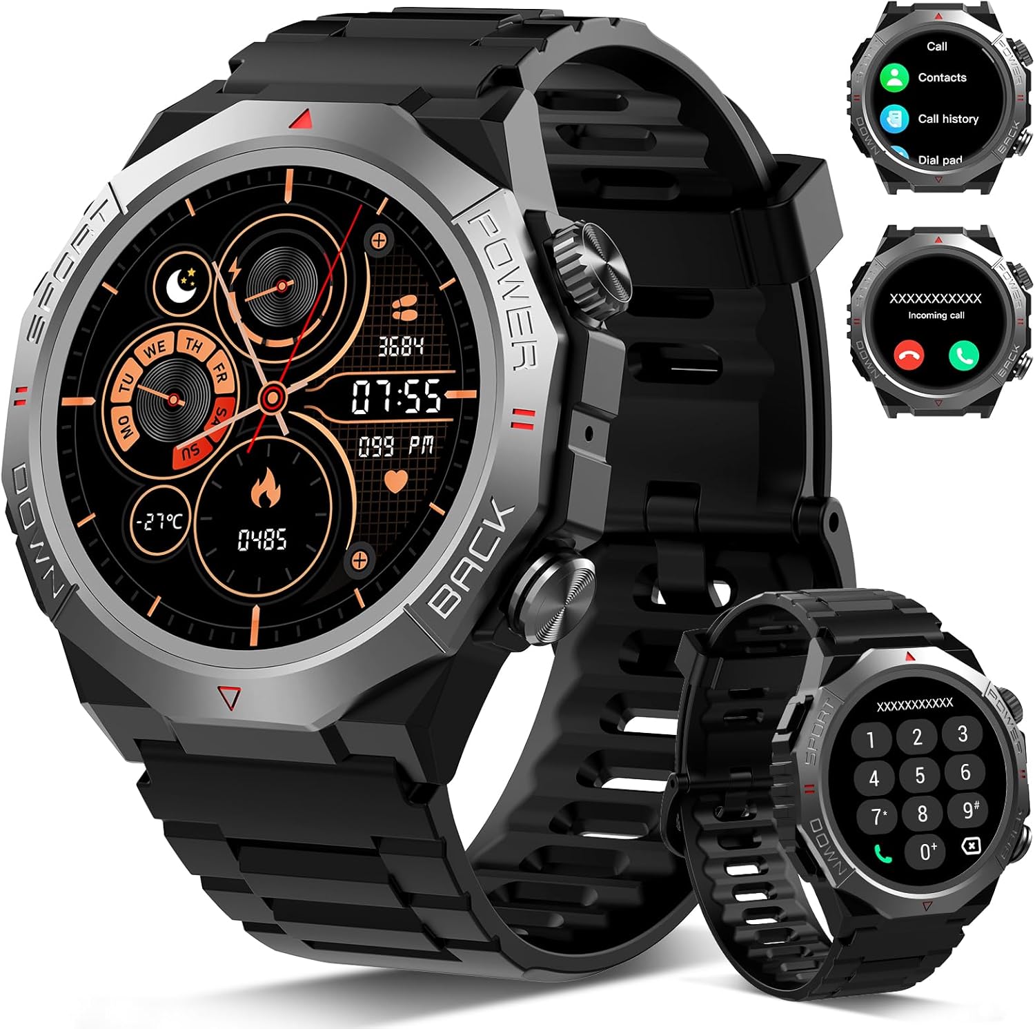Military Smart Watch for Men A...