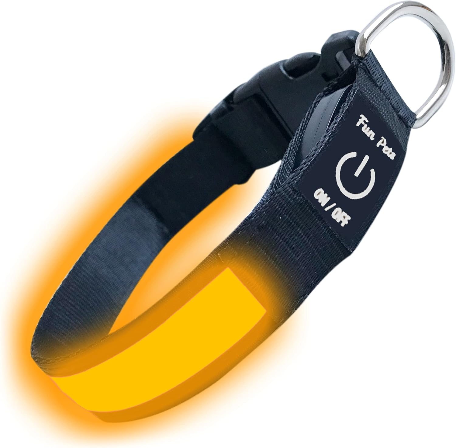 Fun Pets LED Dog Collar in Ora...