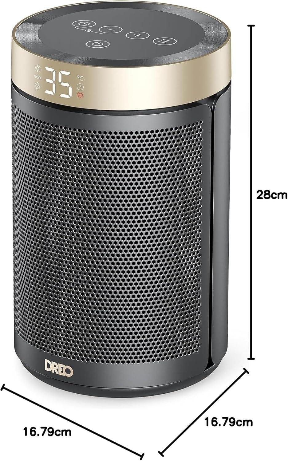 Dreo Electric Heater, 1500W En...