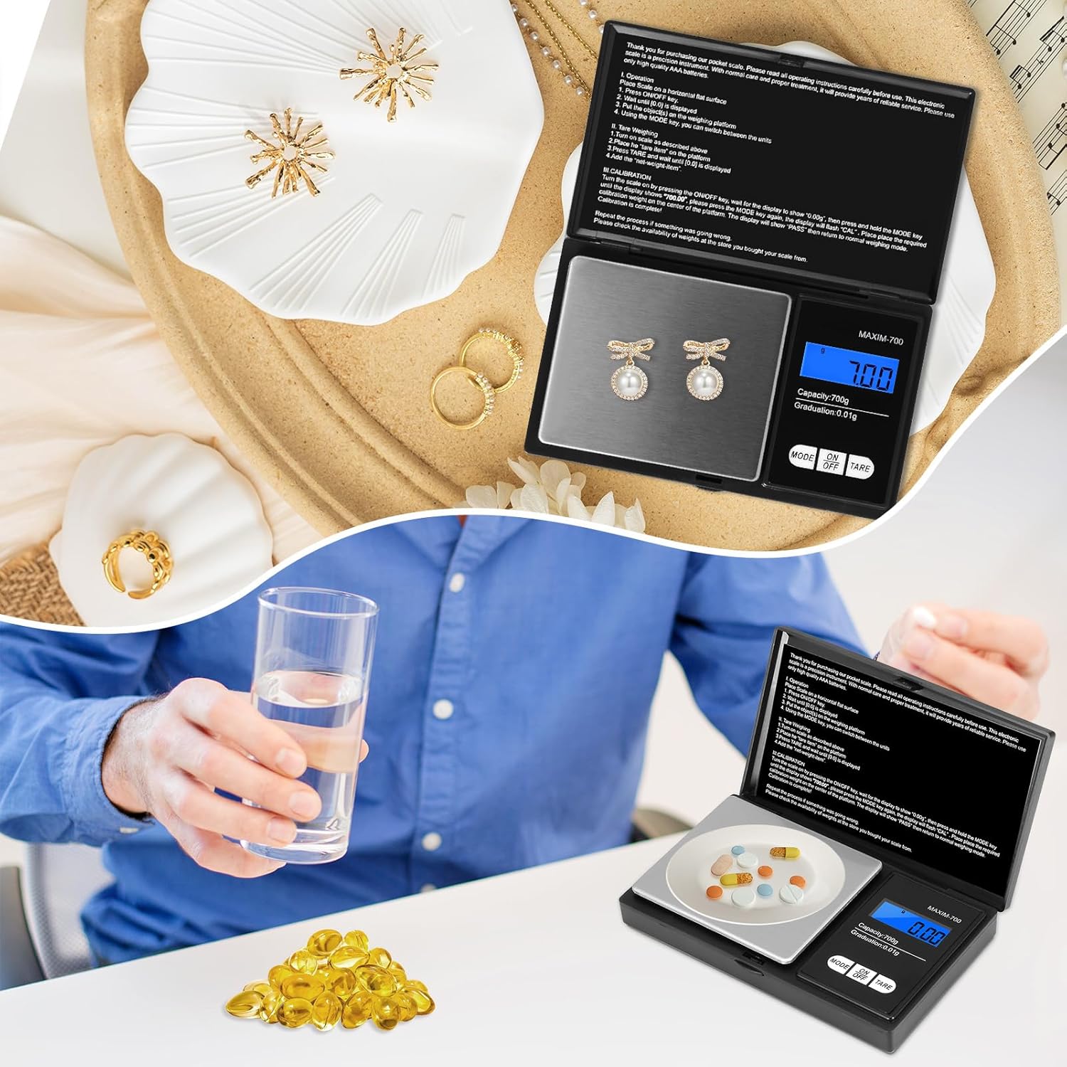 Oderra 0.01g Mini Digital Scal...