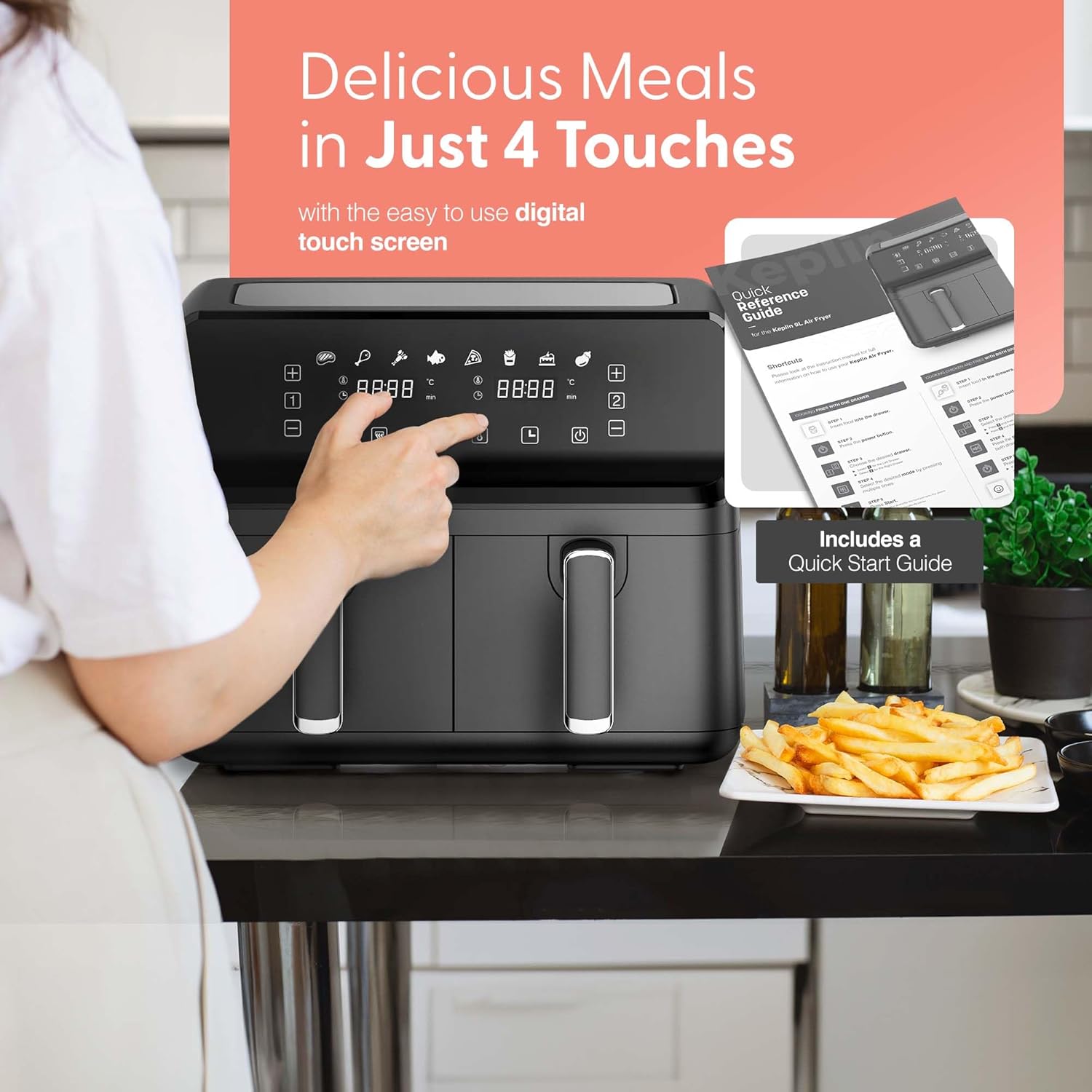 Keplin 9L Dual Zone Air Fryer...