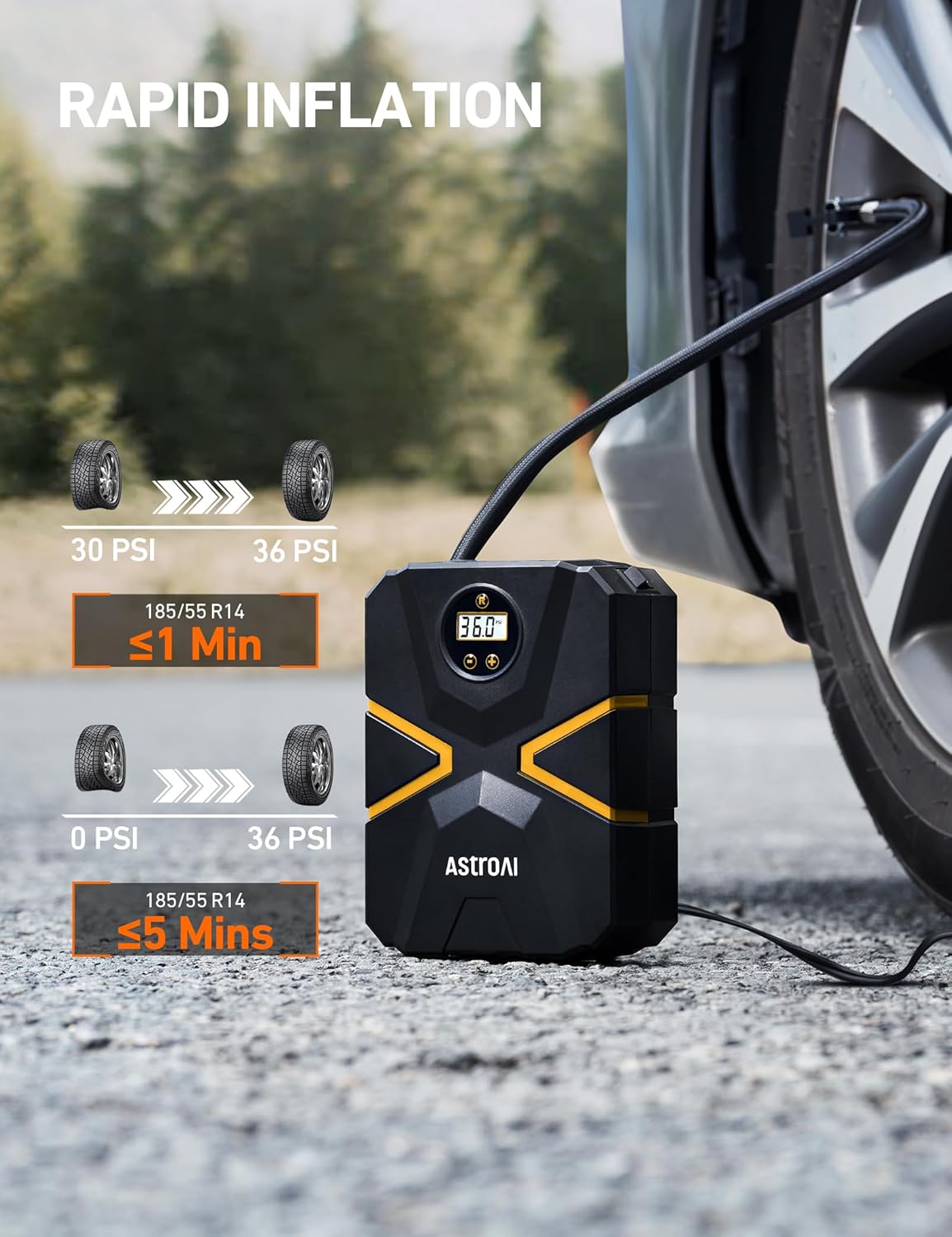 AstroAI Tyre Inflator Air Comp...
