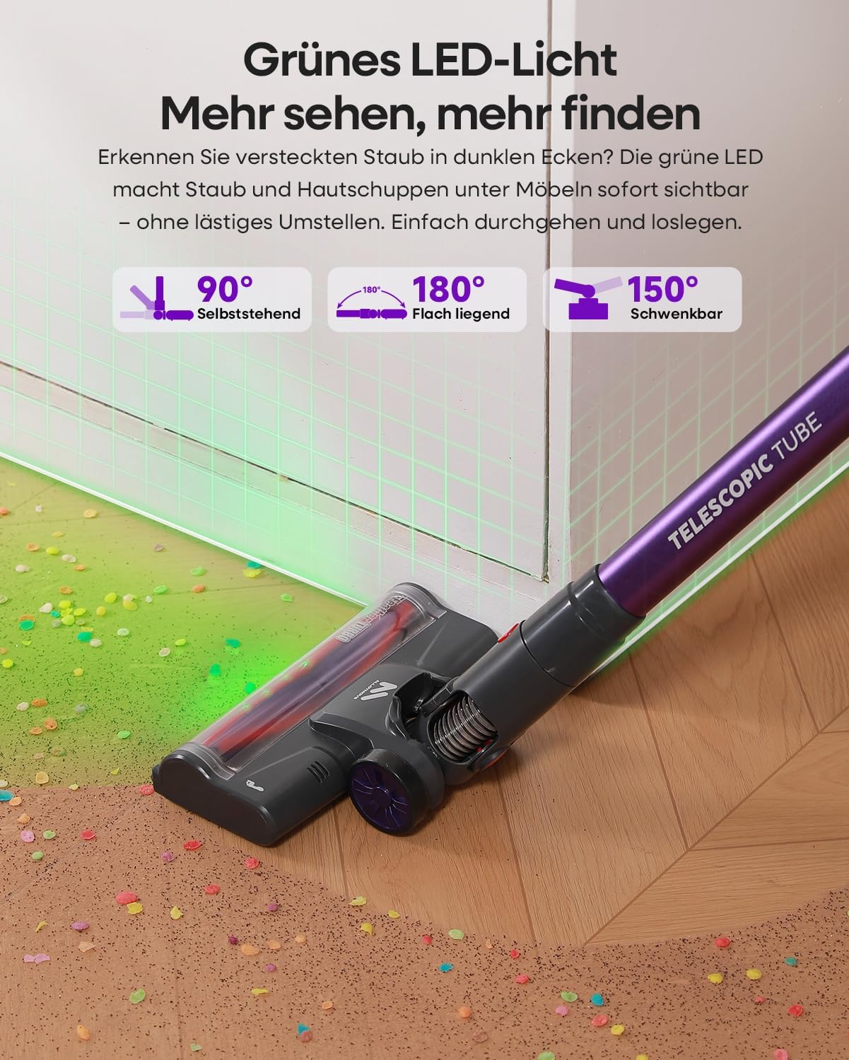 Cordless Vacuum Cleaner, 45Kpa...