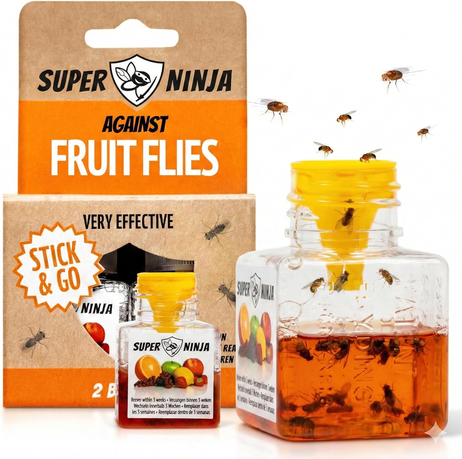 Super Ninja Fruit Fly Trap - 2...