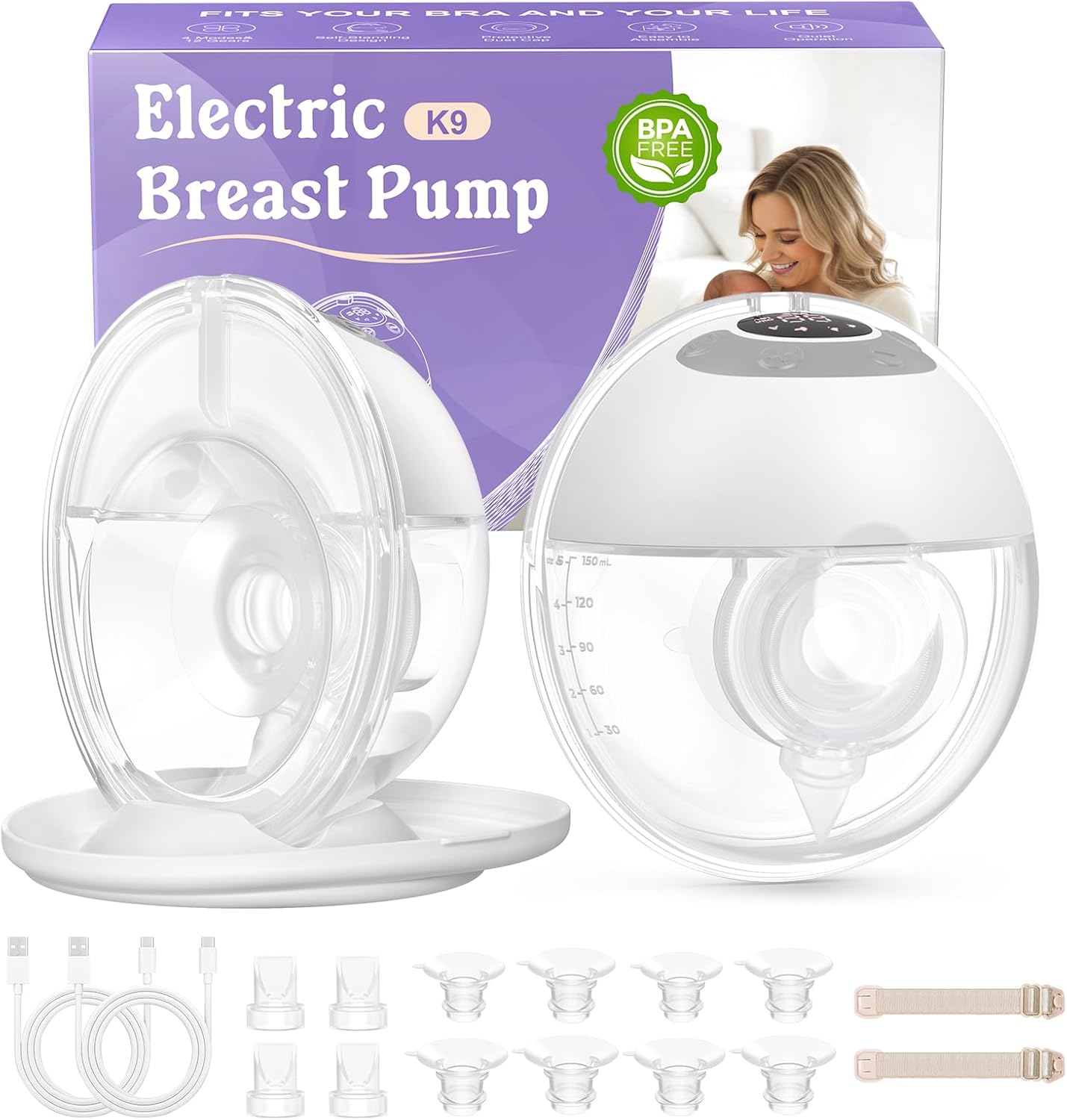 Wearable Electric Breast Pump,...
