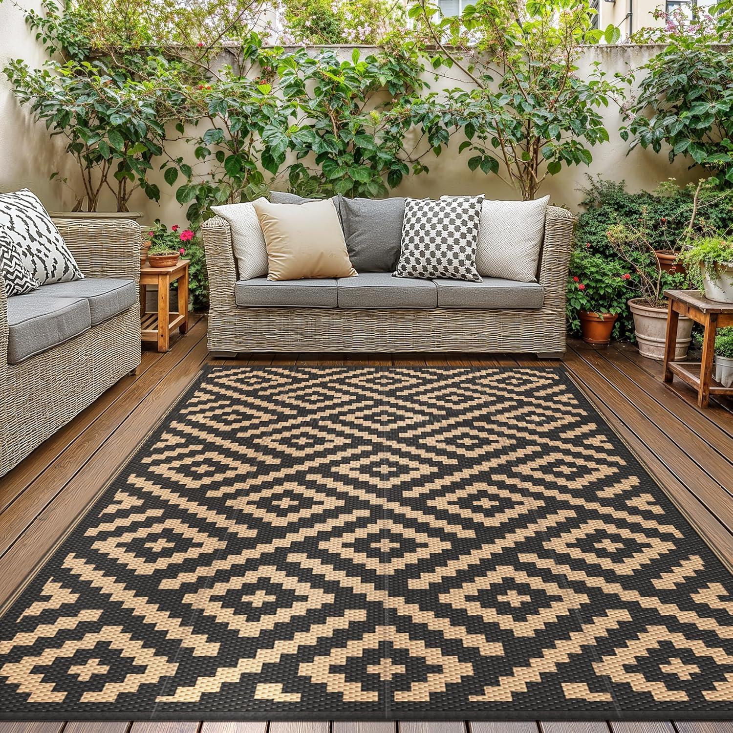 GENIMO Outdoor Rug Garden Rugs...