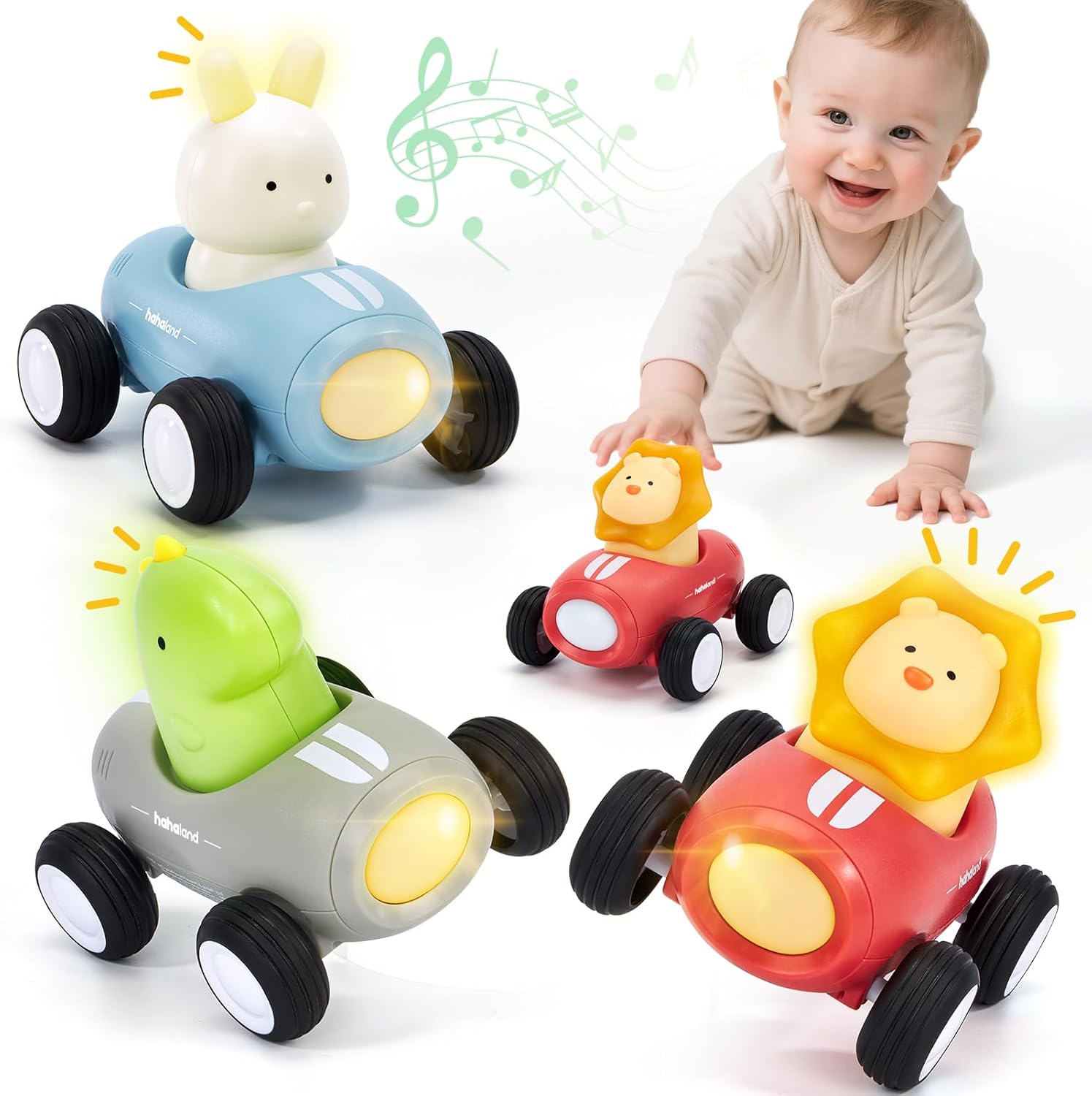 hahaland Baby Car Toys for 1 Y...