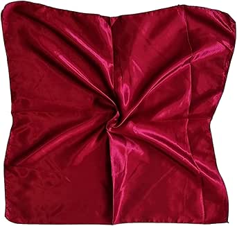 Satin Silk Scarf Small Plain N...