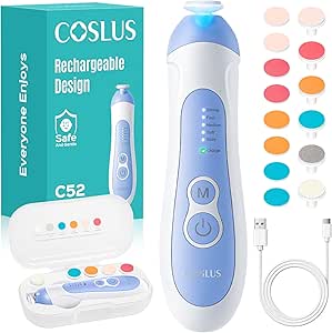 COSLUS Rechargeable Baby Nail...