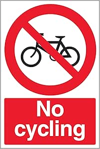 V Safety No Cycling - Portrait...