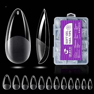 Medium Almond Nail Tips for Ex...