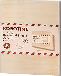 ROBOTIME Basswood Veneers Plyw...