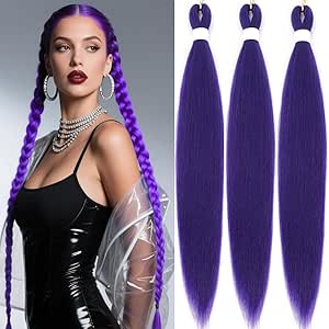 36 Inch Purple Braiding Hair E...