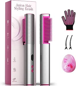 Hair Straighteners Brush, 2-in...