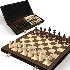 15" Wooden Folding Chess & Che...