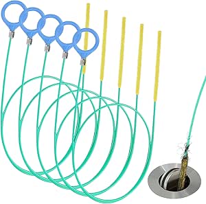 5 Pack 35 Inch Drain Snake Sin...