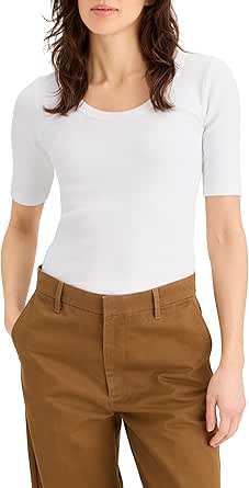 Dockers Women's 3/4 Sleeve Rib...