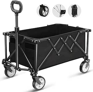 Foldable Cart on Wheels, Foldi...