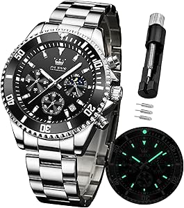OLEVS Watches for Men Waterpro...