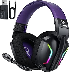 Wireless Gaming Headset for PC...