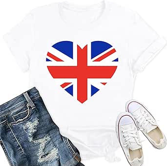 Women's Union Jack T Shirt Bri...