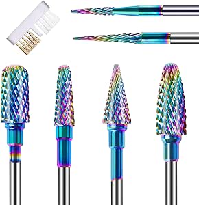 6PCS Nail Drill Bits Set with...