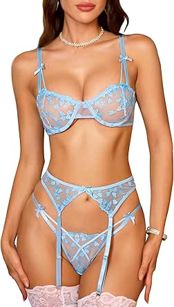 RSLOVE Women’s Mesh Lingerie S...