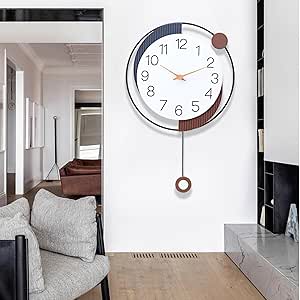 Wall Clock with Pendulum,Silen...