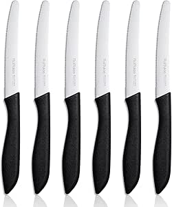 Tomato Knives Set of 6, Serrat...