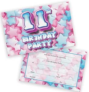 11th Birthday Party Invitation...