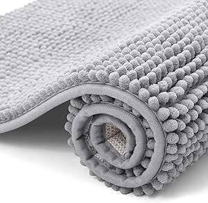 smiry Non Slip Chenille Bath M...