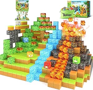 Dinosaur Toys Magnetic Blocks-...