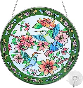 Stained Glass Suncatcher Hummi...