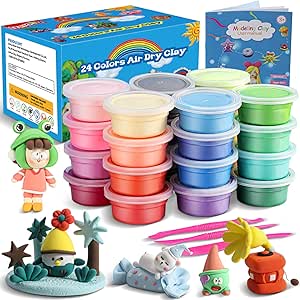 iFergoo Air Dry Clay, 24 Color...
