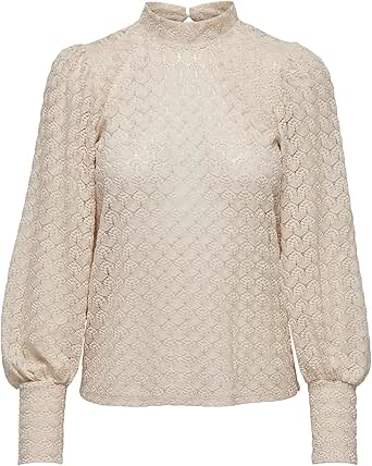 JDY Women's Blouse high Neck B...