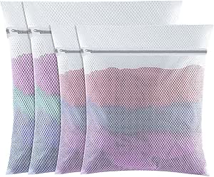 4 PCS Mesh Laundry Wash Bag, 6...