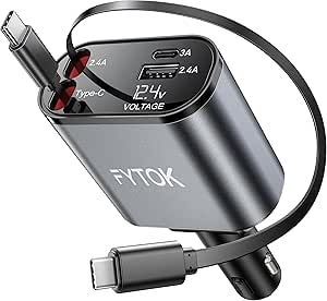 4in1 Car Charger Retractable C...