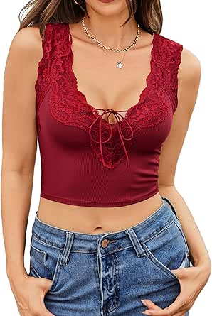 Avidlove Women's Crop Top V Ne...