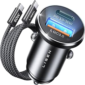 LISEN Car Charger Adapter USB...