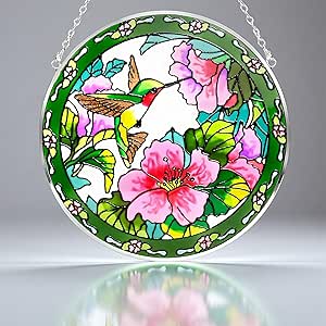 Stained Glass Suncatcher Hummi...